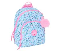 Safta VMB PARAÍSO Mini-Rucksack für den täglichen Gebrauch, ideal für Kinder verschiedener Altersgruppen, bequem und vielseitig, Qualität und Widerstandsfähigkeit, 25 x 13 x 30 cm, Hellblau /