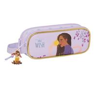 Safta WISH Federmäppchen für Kinder, Federmäppchen für Kinder, ideal für Schulkinder, bequem und vielseitig, Qualität und Widerstandsfähigkeit, 21 x 6 x 8 cm, Lila, Lila, Estándar, Casual