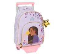 Safta Wish Kinderrucksack mit Trolley 705, ideal für Kinder verschiedener Altersgruppen, bequem und vielseitig, Qualität und Widerstandsfähigkeit, 28 x 10 x 34 cm, Lila, Lila, Estándar, Lässig
