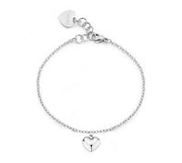 S'Agapõ Damen-Armband aus Stahl mit Herz-Symbol | Kollektion Luce - SCE43, 185mm, Edelstahl