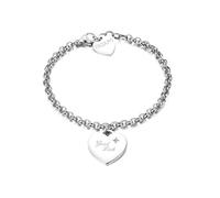 S'Agapõ Damen-Armband aus Stahl und Kristallen mit Herz-Symbol | Kollektion Be My Always - SBM15