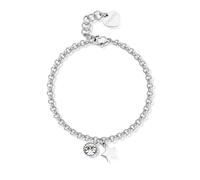 S'Agapõ Damen-Armband aus Stahl und Kristallen mit Stern-Symbol | Kollektion Lucky Light - SKT27