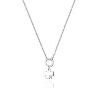 S'Agapõ Damen-Halskette, Halskette aus Stahl mit Kleeblatt-Symbol | Kollektion Happy - SHAC54