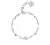 S'Agapõ Damenarmband aus Stahl und Kristallen mit Sternsymbol | Kollektion Luce - SCE18