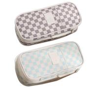 SagaSave Schreibwaren-Federmäppchen, großes Fassungsvermögen, Stiftetasche, Tasche für Marker, Organisation, Studenten, Büro, Universität, Mittelschule, N + P, 2PC, Kosmetikkoffer