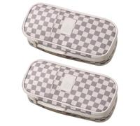 SagaSave Schreibwaren-Federmäppchen, großes Fassungsvermögen, Stiftetasche, Tasche für Marker, Organisation, Studenten, Büro, Universität, Mittelschule, N, 2PC, Kosmetikkoffer