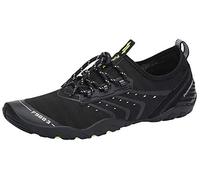 SAGUARO Badeschuhe Damen Herren Wasserschuhe Leicht Schwimmschuhe Schnell Trocknend Atmungsaktiv Strandschuhe Aquaschuhe rutschfeste Outdoor Barfußschuhe für Frauen Männer, Ebenholz Schwarz, 42 EU