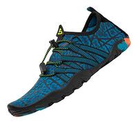 SAGUARO Badeschuhe Herren Wasserschuhe Damen Barfuss Schuhe Sport Schwimmschuhe Barfußschuhe Gegen Seeigel Aquaschuhe rutschfest Strandschuhe Leicht Neoprenschuhe Barfussschuhe Navy Blau, Gr.38