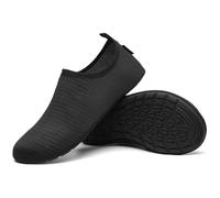 SAGUARO Badeschuhe Herren Wasserschuhe Damen Schwimmschuhe Aquaschuhe Schnell Trocknend Strandschuhe Surfschuhe Leicht Neoprenschuhe Wassersportschuhe Tauchschuhe Vanta Schwarz Gr. 40/41 EU