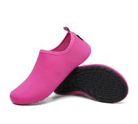 SAGUARO Badeschuhe Herren Wasserschuhe Damen Schwimmschuhe Aquaschuhe Schnell Trocknend Strandschuhe Surfschuhe Leicht Neoprenschuhe Wassersportschuhe Tauchschuhe Rosenrot Gr. 42/43 EU