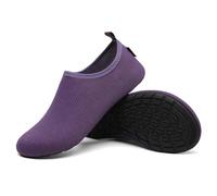 SAGUARO Badeschuhe Herren Wasserschuhe Damen Schwimmschuhe Aquaschuhe Schnell Trocknend Strandschuhe Surfschuhe Leicht Neoprenschuhe Wassersportschuhe Tauchschuhe Dunkelviolett Gr.42/43