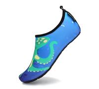 SAGUARO Badeschuhe Kinder Wasserschuhe Jungen Mädchen Schwimmschuhe Schnelltrocknung Strandschuhe Aquaschuhe Leicht Tauchschuhe Neoprenschuhe Surfschuhe Stil:6 Blau A, Gr.34/35 EU