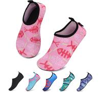 SAGUARO Badeschuhe Kinder Wasserschuhe Kleinkind Schwimmschuhe Strandschuhe Jungen Mädchen Aquaschuhe für Strand Schwimmbad, Flamingo Rosa, 28/29 EU