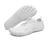 SAGUARO Barfuss Schuhe Damen Barfußschuhe Herren Barfussschuhe Outdoor Traillaufschuhe Leicht Barfuß Schuhe Barefoot Shoes Mit Zero-Drop Solhe,Smart I - Barfußschuhe Weiß,Gr.41