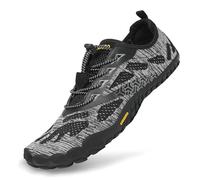 SAGUARO Barfuss Schuhe Damen Barfußschuhe Herren Zehenschuhe rutschfest Atmungsaktive Barefoot Shoes Indoor & Outdoor Barfussschuhe mit Breiter Zehenbox & Zero Drop Solhe, Schwarz, 38 EU