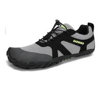 SAGUARO Barfußschuhe Herren Barfussschuhe Damen Barfuss Schuhe Zehenschuhe Outdoor Fitnessschuhe rutschfest Traillaufschuhe Barefoot Shoes mit Zero-Drop Solhe Dim Grau, Gr.41 EU