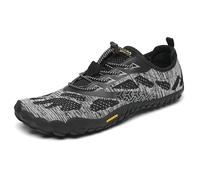 SAGUARO Barfußschuhe Herren Damen Barfuss Schuhe Outdoor Barfussschuhe Leichte rutschfeste Zehenschuhe Barfuß Fitnessschuhe Traillaufschuhe Schwarz A,Gr.41