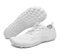 SAGUARO Barfußschuhe Herren Damen Barfussschuhe Ultraleicht Bequem Barefoot Shoes rutschfest Atmungsaktiv mit Breiter Zehenbox für Training Fitness, Gänseblümchen Weiß, 36 EU