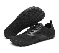 SAGUARO Barfußschuhe Herren Damen Barfussschuhe Ultraleicht Bequem Barefoot Shoes rutschfest Atmungsaktiv mit Breiter Zehenbox für Training Fitness, Kohle Schwarz, 38 EU