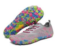 SAGUARO Barfußschuhe Herren Damen Barfussschuhe Ultraleicht Bequem Barefoot Shoes rutschfest Atmungsaktiv mit Breiter Zehenbox für Training Fitness, Rosa, 42 EU