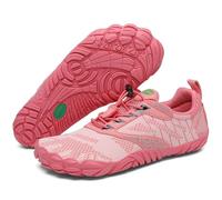 SAGUARO Barfußschuhe Herren Traillaufschuhe Damen Atmungsaktiv Fitnessschuhe Männer Outdoor Indoor Sportschuhe Wanderschuhe Leicht Schnell Trocknend Wassersportschuhe Frauen Strand Rosarot 37 EU