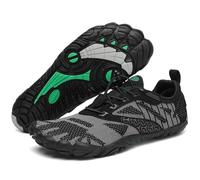 SAGUARO Barfußschuhe Herren Traillaufschuhe Damen Atmungsaktiv Fitnessschuhe Männer Outdoor Indoor Sportschuhe Wanderschuhe Leicht Schnell Trocknend Wassersportschuhe Frauen Strand Schwarz 48 EU