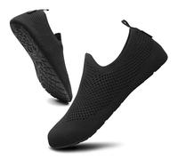SAGUARO Hausschuhe Damen Herren Rutschfes Atmungsaktiv Pantoffeln Unisex Badeschuhe Schnell Trocknend Wasserschuhe, Yoga Schwarz 46/47