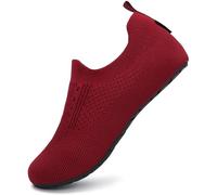 SAGUARO Hausschuhe Damen Herren Rutschfes Atmungsaktiv Pantoffeln Unisex Badeschuhe Schnell Trocknend Wasserschuhe, Farbe Burgunder 42/43