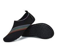 SAGUARO Hausschuhe Herren Damen Hüttenschuhe Leicht Rutschfest Pantoffeln Cozy Atmungsaktiv Sockenschuhe Home Flache Cozy Slippers, Verkehr Schwarz 38/39EU