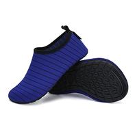 SAGUARO Hausschuhe Herren Damen Hüttenschuhe Leicht Rutschfest Pantoffeln Cozy Atmungsaktiv Sockenschuhe Home Flache Cozy Slippers, Azurblau 36/37EU