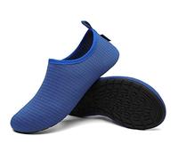 SAGUARO Hausschuhe Herren Damen Hüttenschuhe Leicht Rutschfest Pantoffeln Cozy Atmungsaktiv Sockenschuhe Home Flache Cozy Slippers, Waidblau 40/41EU