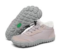 SAGUARO Kinder Winter Barfußschuhe Winterschuhe Warme Gefüttert Wanderschuhe Leicht rutschfest Winterstiefel,Gr.26-36