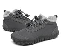 SAGUARO Kinder Winter Barfußschuhe Winterschuhe Warme Gefüttert Wanderschuhe Leicht rutschfest Winterstiefel,Gr.26-36