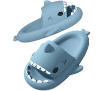 SAGUARO Shark Slides Pillow Herren Badelatschen Rutschfeste Badeschuhe Damen Strand Haifisch Schlappen Original Wolken Lustig Slippers Hai Sommer Hausschuhe Blau 44/45