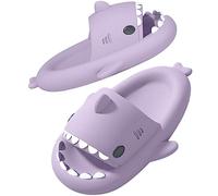 SAGUARO Shark Slides Pillow Herren Badelatschen Rutschfeste Badeschuhe Damen Strand Haifisch Schlappen Original Wolken Lustig Slippers Hai Sommer Hausschuhe Lila 36/37