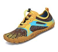 SAGUARO Sommer Jungen Aquaschuhe Kinder Leichte Badeschuhe Schwimmschuhe Wasserschuhe Surfschuhe Strandschuhe Mädchen Gelb Gr.35