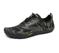 SAGUARO Unisex Wasserschuhe Schnell Trocknend Traillaufschuhe Straßenlaufschuhe Fitnessschuhe rutschfest Outdoor für Damen Herren Schwarzgrün 40