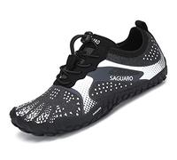 SAGUARO Wanderschuhe Kinder Sportschuhe Jungen Mädchen Outdoorschuhe Baby Aquaschuhe Leichte Barfußschuhe Picknick Bergsteigen Weiß Gr.27