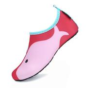 SAGUARO Wasserschuhe Badeschuhe Kinder Schwimmschuhe Jungen Mädchen Strandschuhe Schnelltrocknend Aquaschuhe Leicht rutschfeste Surfschuhe Neoprenschuhe Tauchschuhe Rot,GR.34/35