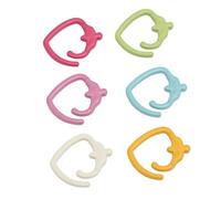 Sahgsa 24 Stück Mehrfarbige Erdbeer-Maschenmarkierer - Spiralförmige Offene Maschenmarkierer aus Zinklegierung für Strick- und Häkelprojekte