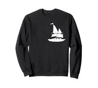 Sailing Segelboot Brustdruck Segelschiff Kapitän Segler Sweatshirt