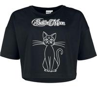 Sailor Moon Luna Frauen T-Shirt schwarz XL 100% Baumwolle Anime, Fan-Merch, Filme, TV-Serien