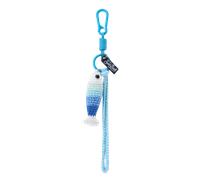 Saint Barth Keyring Loop Crochet Sardine Fish, Blau