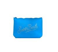 Saint Barth - Saint Barth Bade-Clutch Aline Shiny, Neopren, Türkis