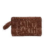 Saint Barth - Saint Barth Clutch Aline Tufting L, Braun