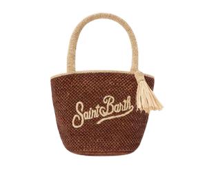 Saint Barth - Saint Barth Marcy Raffia Shopper / Schultertasche, Braun-Natur
