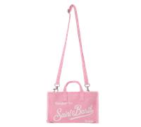 Saint Barth - Saint Barth Phone Bag Linien, Rosa-Silber