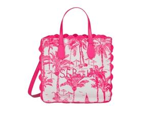 Saint Barth - Saint Barth Vivian XS Wave, Handtasche, Umhängetasche, Pink-Weiß