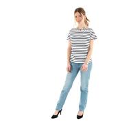 Saint james T-Shirt etrille II, Schnee/Marineblau, weiß, 38