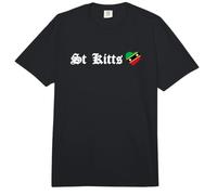 Saint Kitts und Nevis Blackletter Flagge Karibik Karneval Comfort Colors Adult Heavyweight T-Shirt